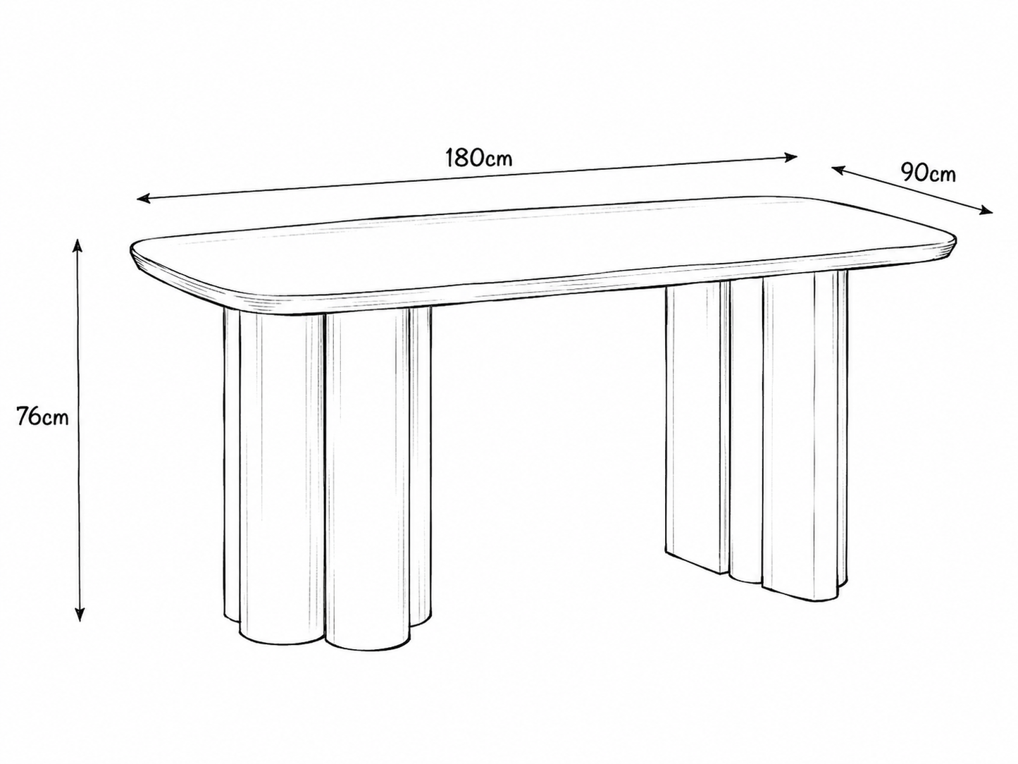 Table de séjour Trinity céramique