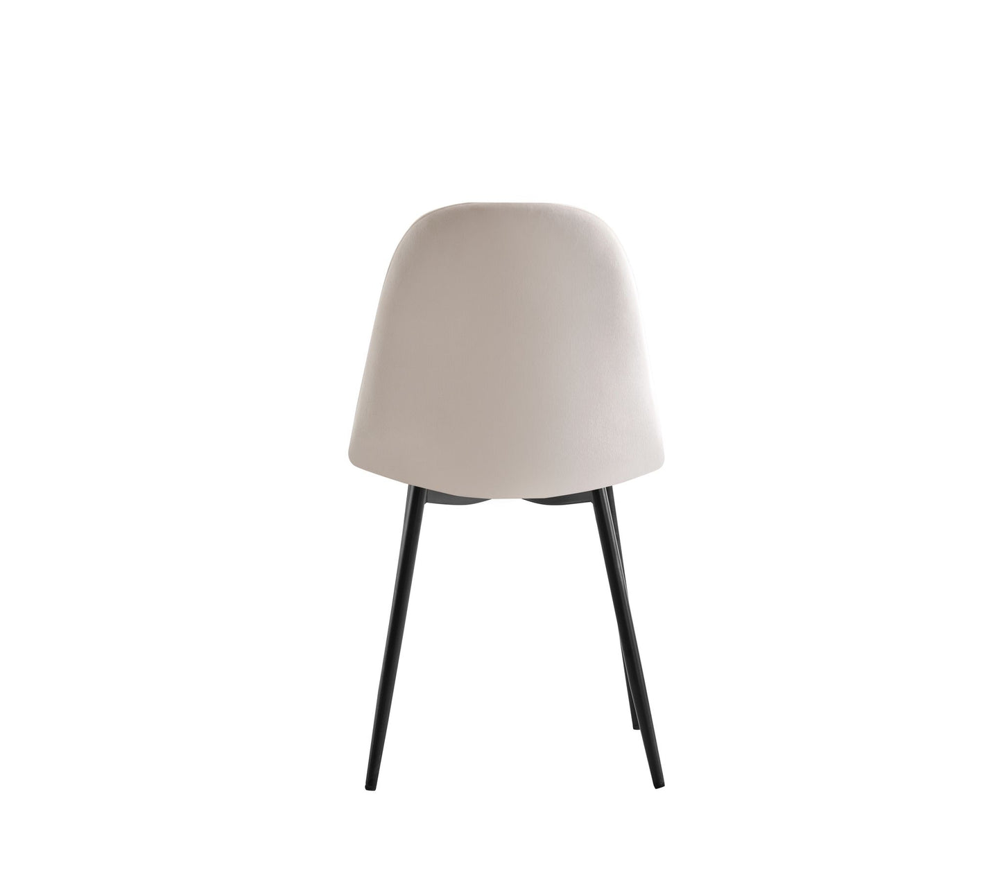 Chaise Scandinave velours pieds noir