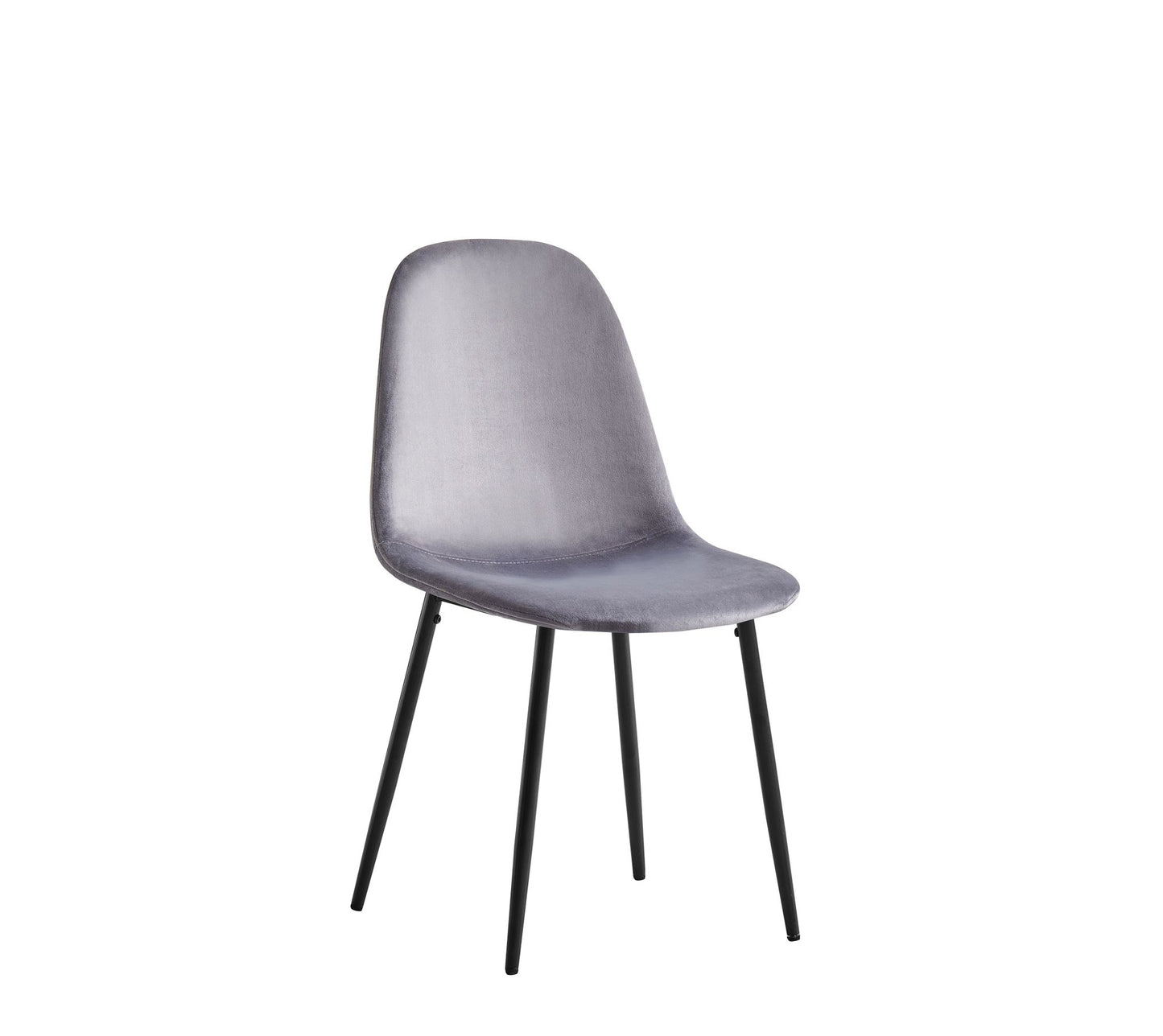 Chaise Scandinave velours pieds noir