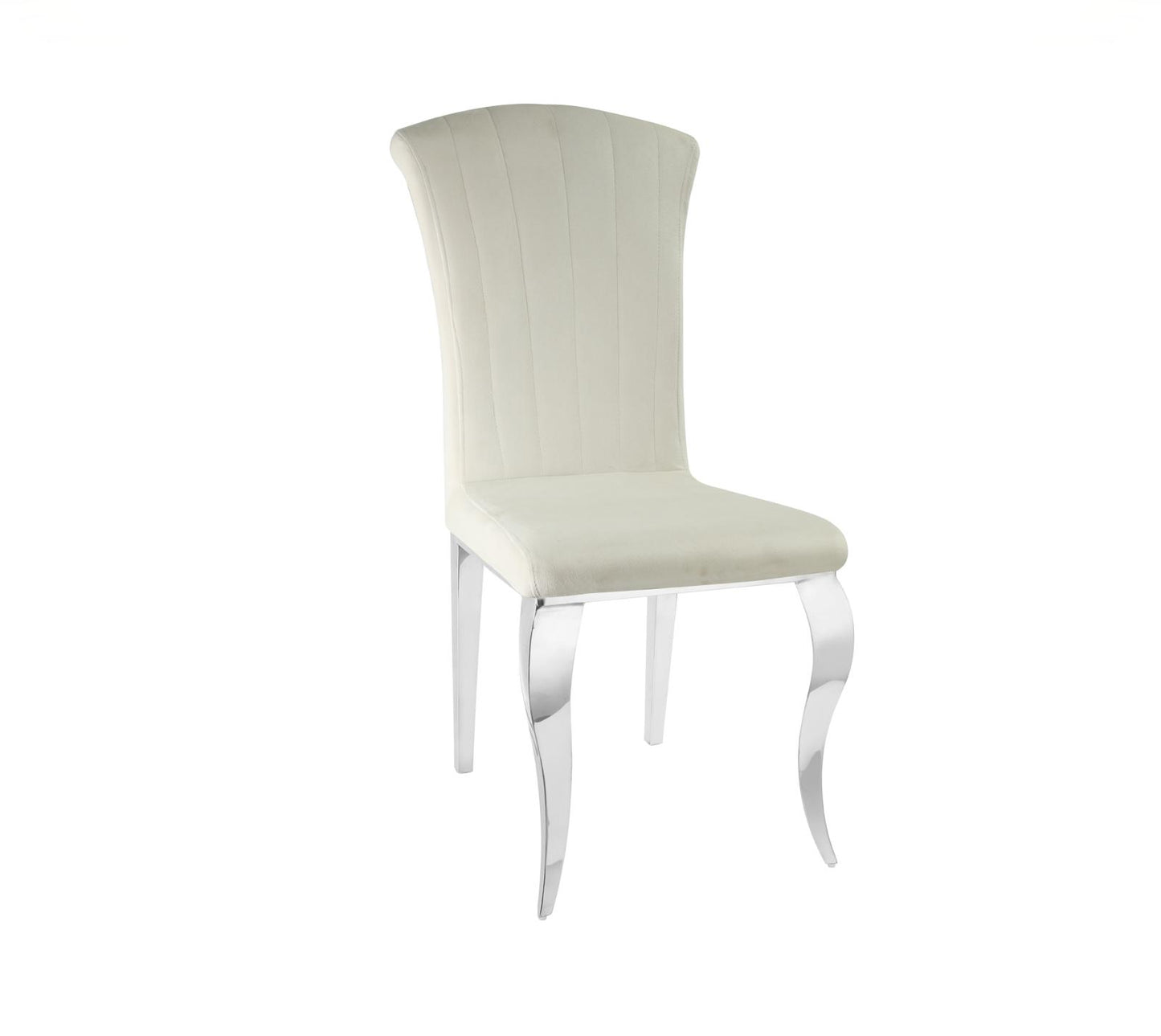 Chaise Louis pieds argenté