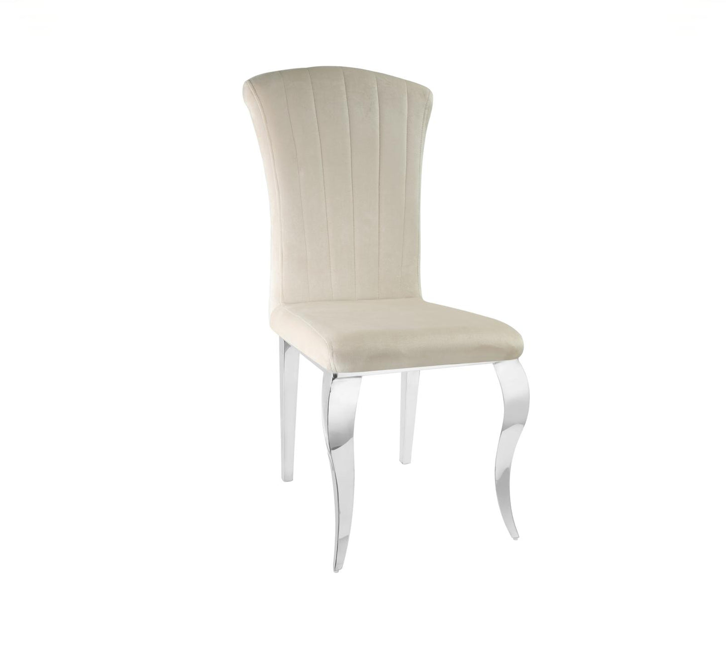 Chaise Louis pieds argenté