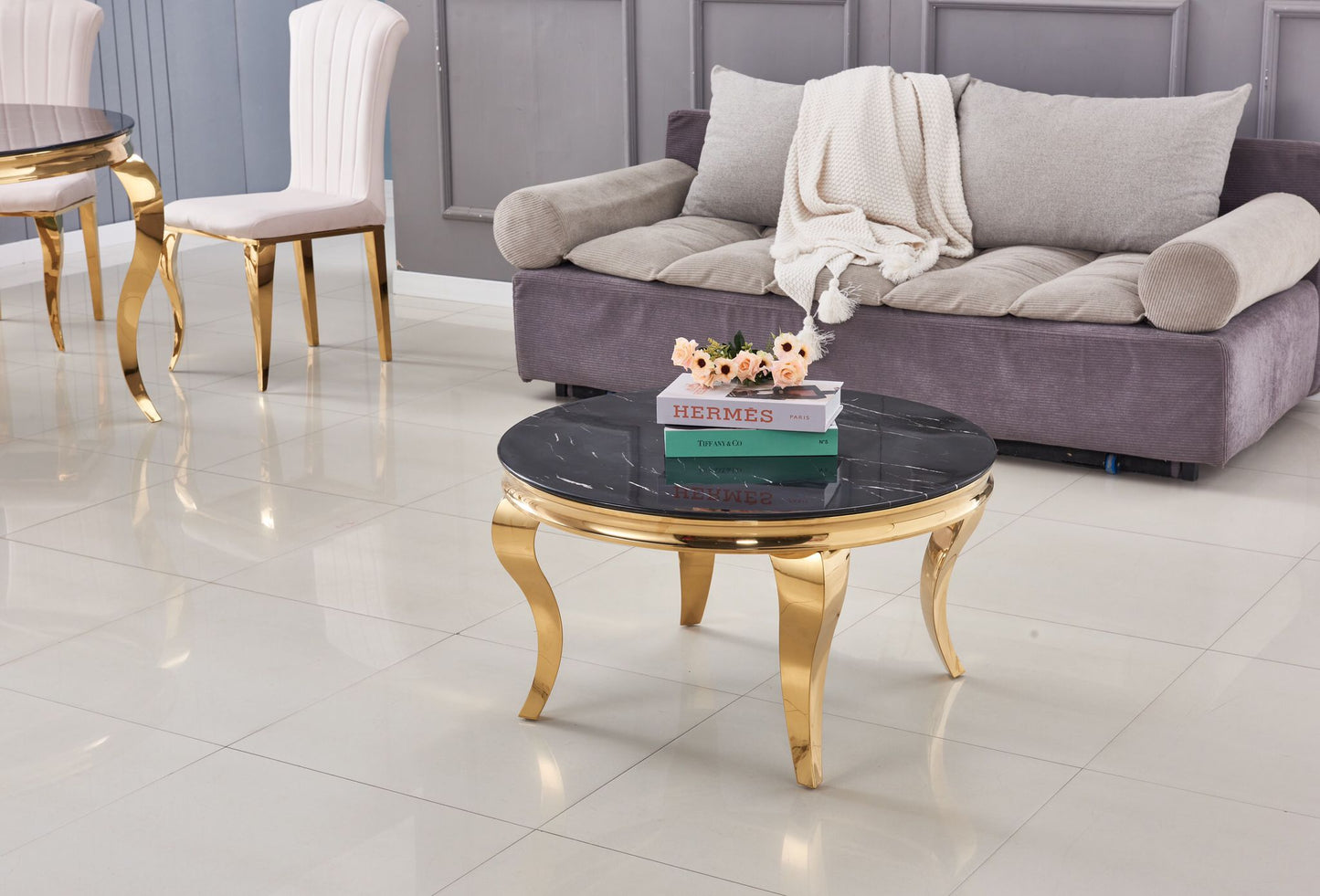 Table basse Baroque ronde