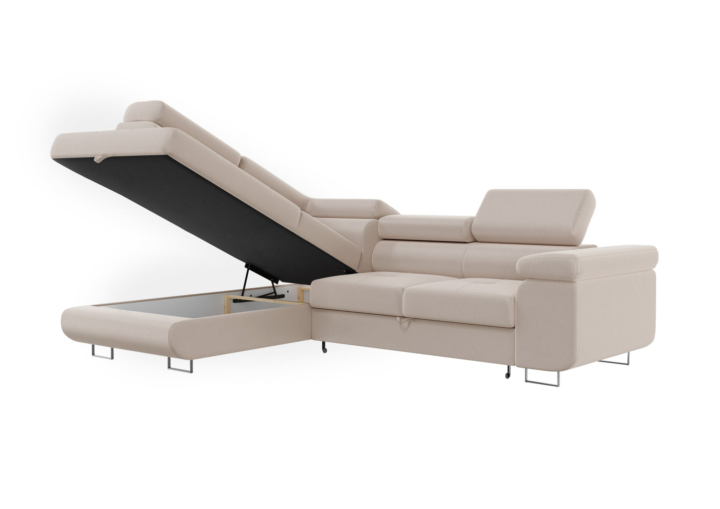 Canapé d'Angle Convertible AUGUST Beige