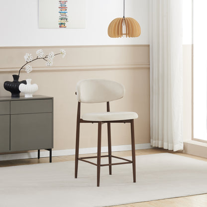 Chaise de bar Boheme pied couleur noyer