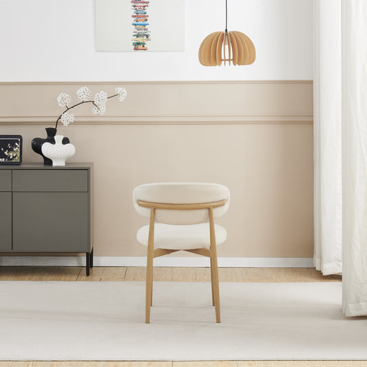 Chaise Boheme pieds couleurs hêtre tissu velours