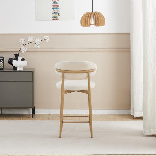 Chaise de bar Boheme pied couleur hêtre