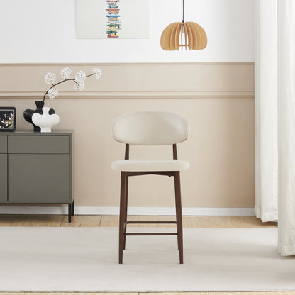 Chaise de bar Boheme pied couleur noyer