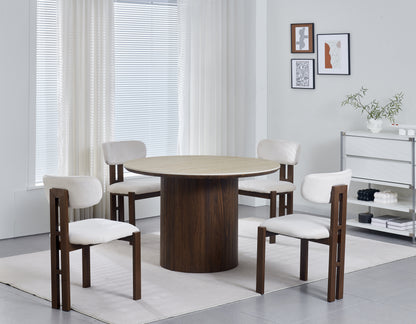 Chaise Paulina pied couleur bois