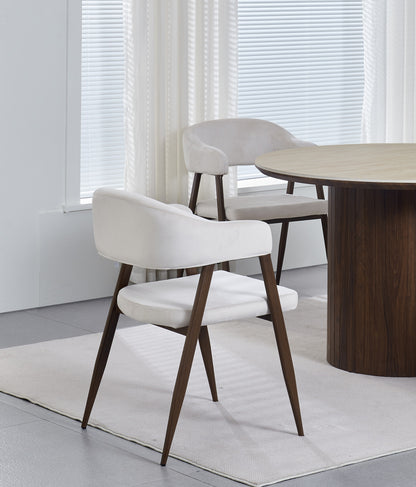 Chaise Lisa couleur noyer