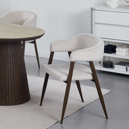Chaise Lisa couleur noyer