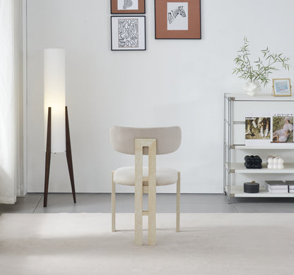 Chaise Paulina pied couleur travertin