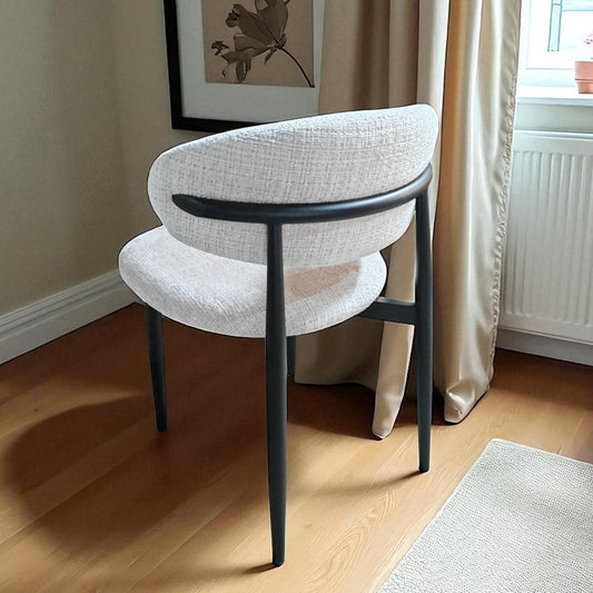 Chaise Boheme couleur noir tissu marbella