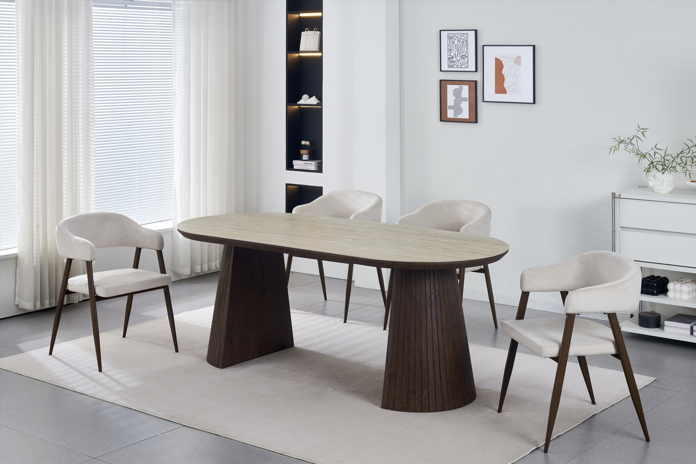 Chaise Lisa couleur noyer