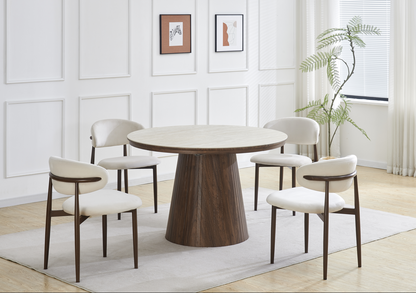 Table de séjour Lea extensible bi-color
