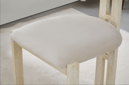 Chaise Paulina pied couleur travertin