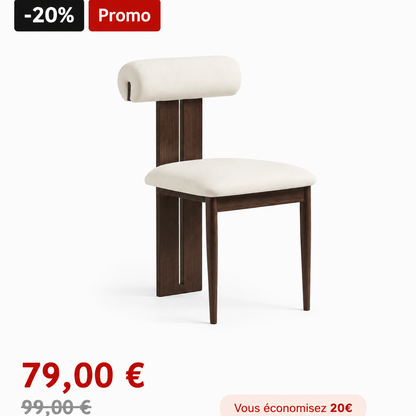 Soldes Sophie pieds couleurs bois