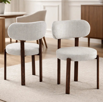 Chaise Hailey marbella - couleur noyer