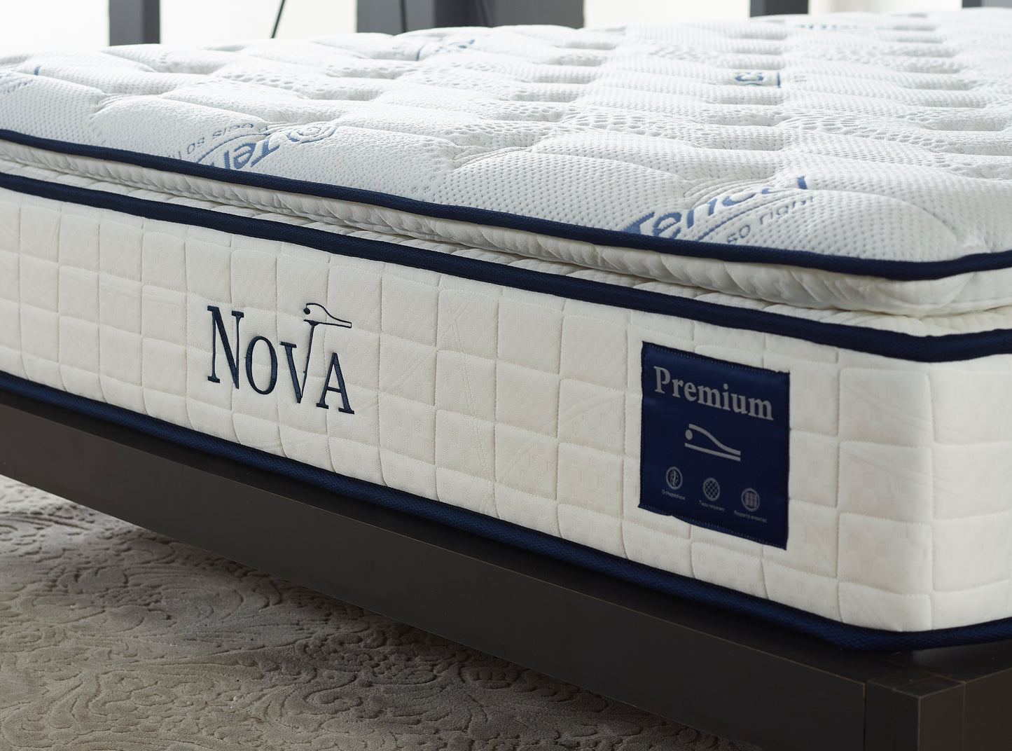 Matelas Nova 32cm d'épaisseur + sur-matelas integré