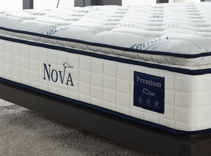 Matelas Nova 32cm d'épaisseur + sur-matelas integré