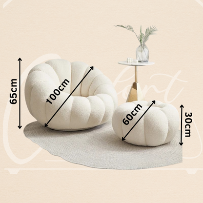 Fauteuil + Pouf Cozy (canapé)