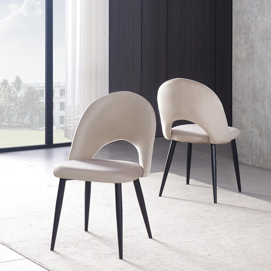 Chaise Teddy pied noir