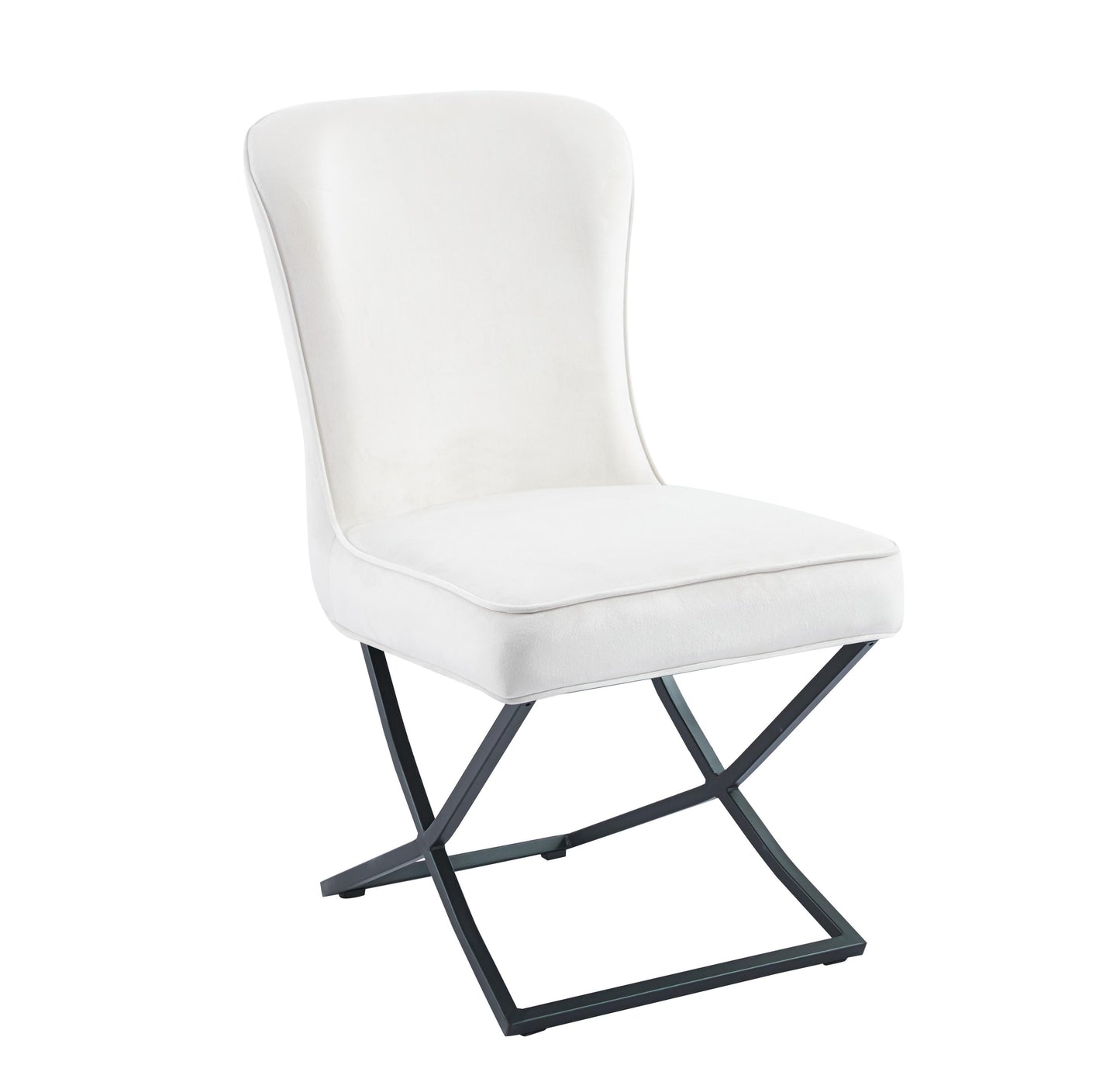 Chaise Gabriel pied noir/argent/or