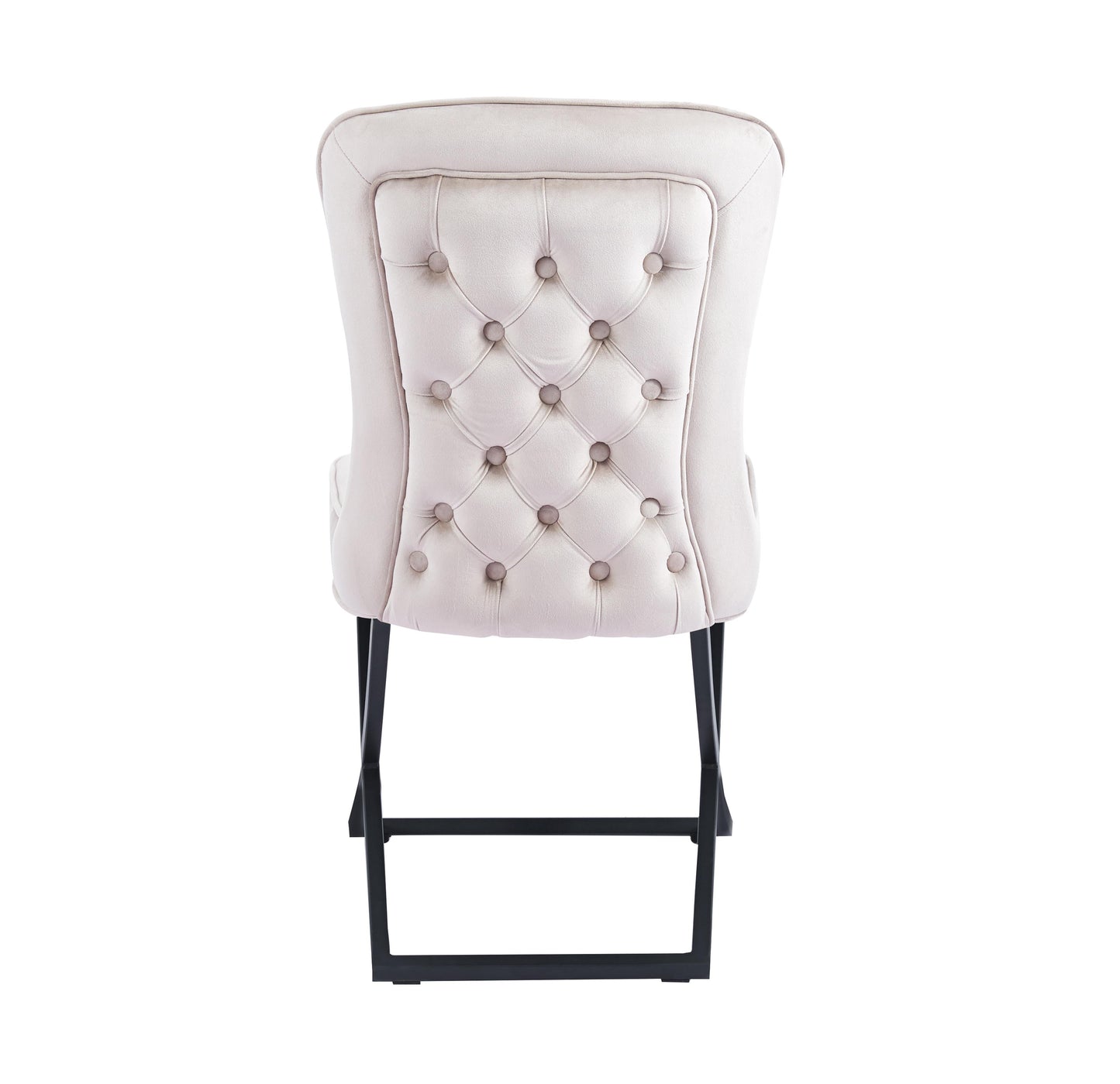 Chaise Gabriel pied noir/argent/or