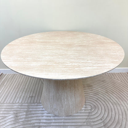 Table de séjour Hana façon travertin