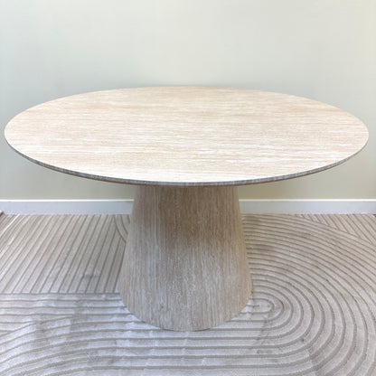 Table de séjour Hana façon travertin