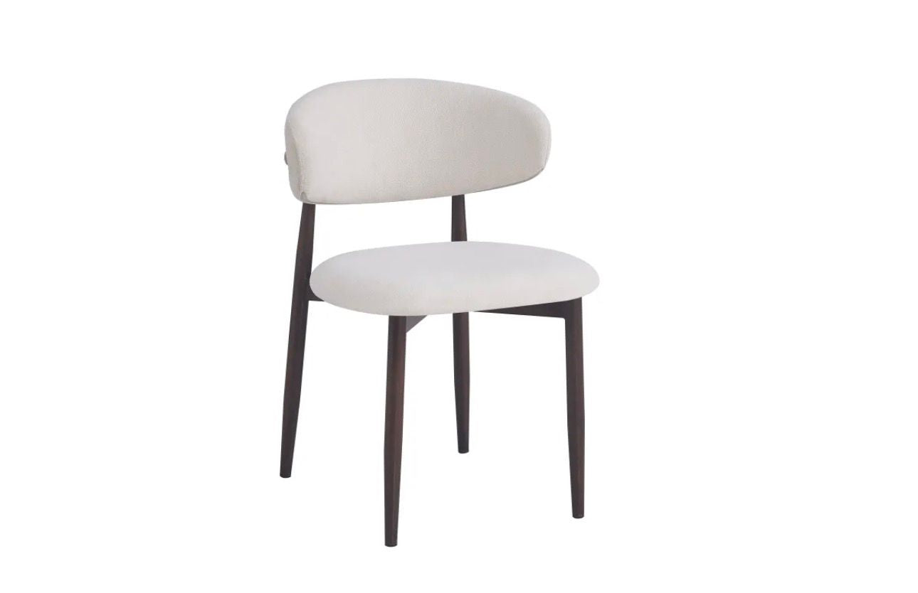 Chaise Boheme noyer/grain beige