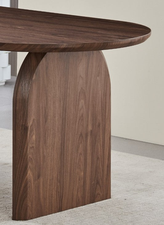 Table de séjour Sophia 180cm couleur noyer - 6 personnes