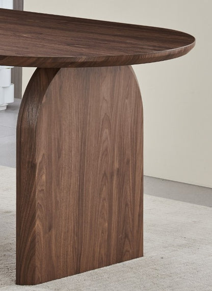 Table de séjour Sophia 180cm couleur noyer - 6 personnes