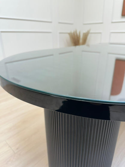 Table de séjour Tino noir brillant